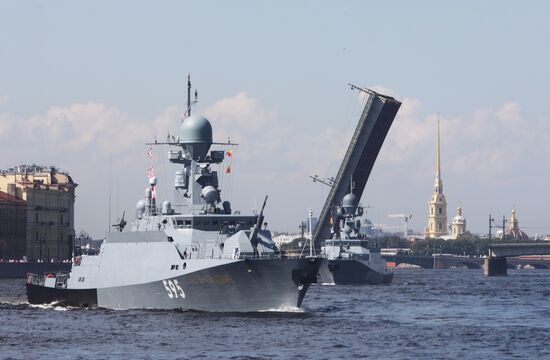 Russia Navy Day Parade Rehearsal