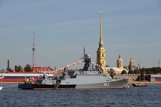 Russia Navy Day Parade Rehearsal