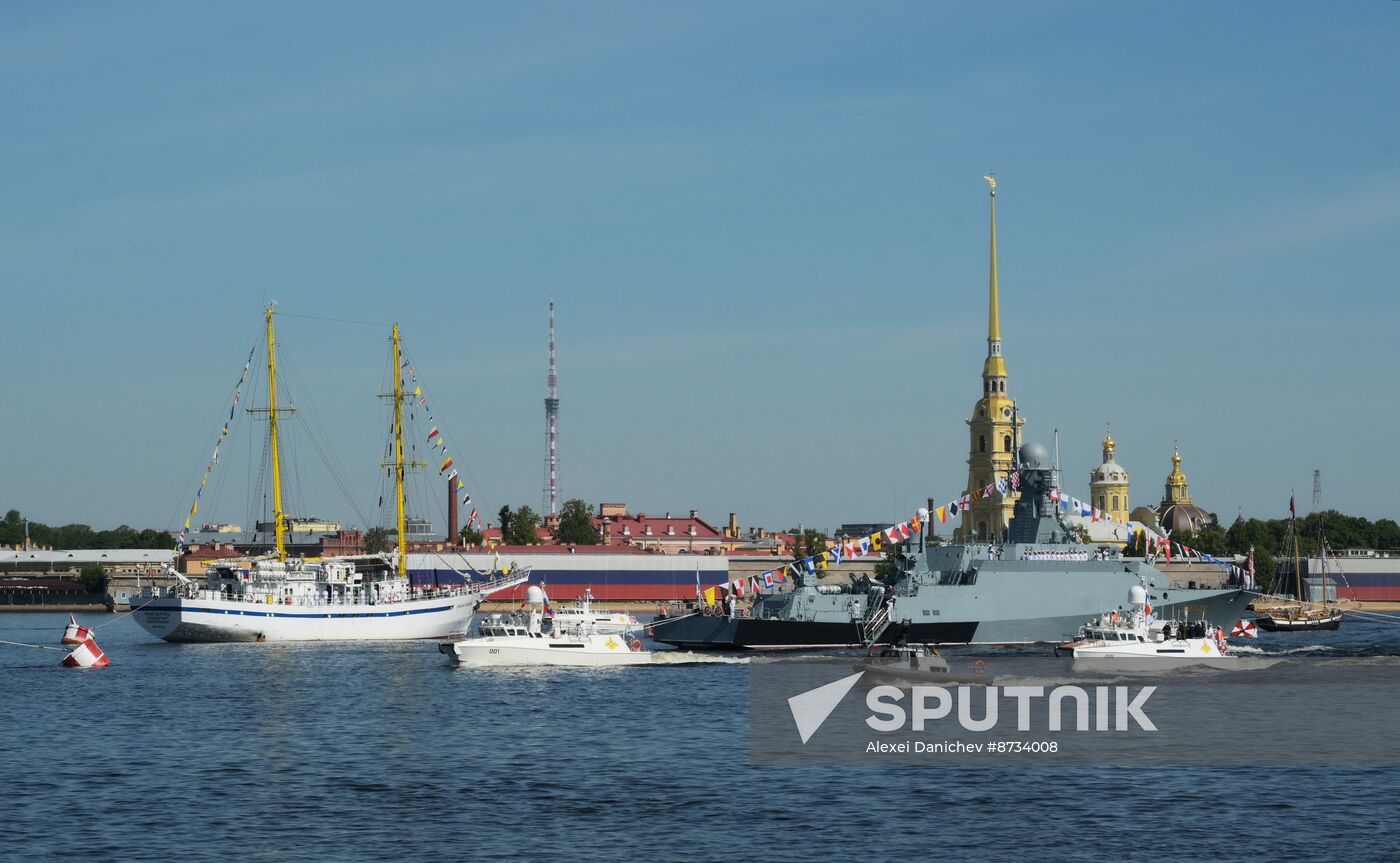 Russia Navy Day Parade Rehearsal