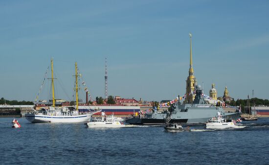 Russia Navy Day Parade Rehearsal