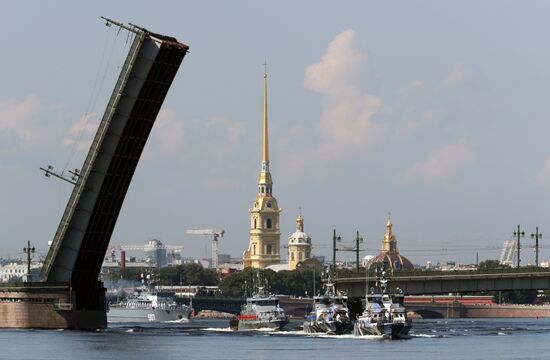 Russia Navy Day Parade Rehearsal