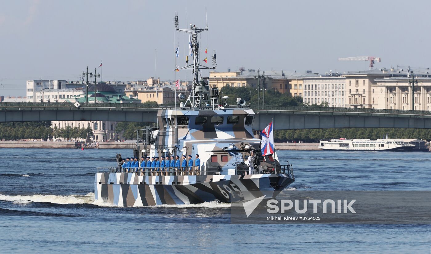 Russia Navy Day Parade Rehearsal