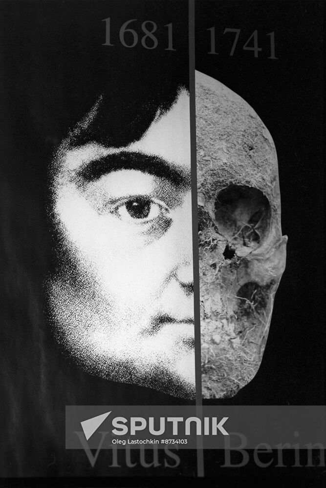 Studying remains of Vitus Bering