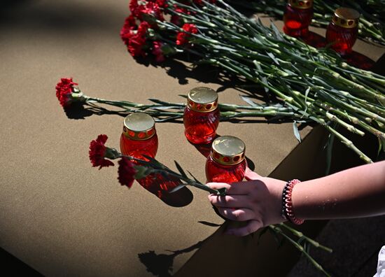 Russia Donbass War Child Victims Remembrance Day