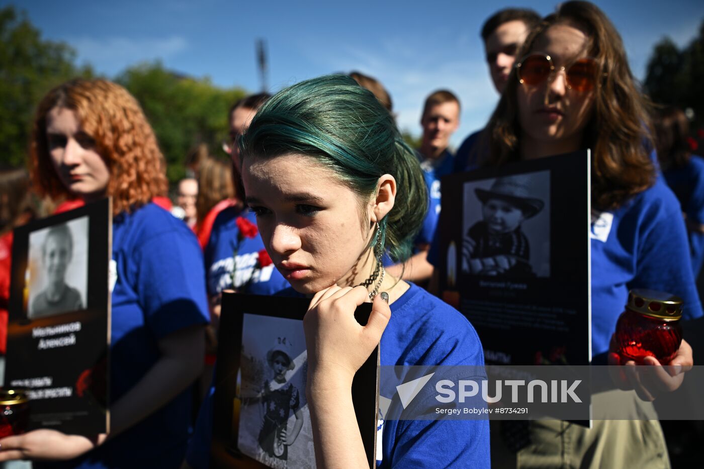 Russia Donbass War Child Victims Remembrance Day