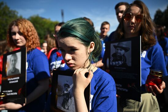 Russia Donbass War Child Victims Remembrance Day