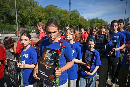 Russia Donbass War Child Victims Remembrance Day