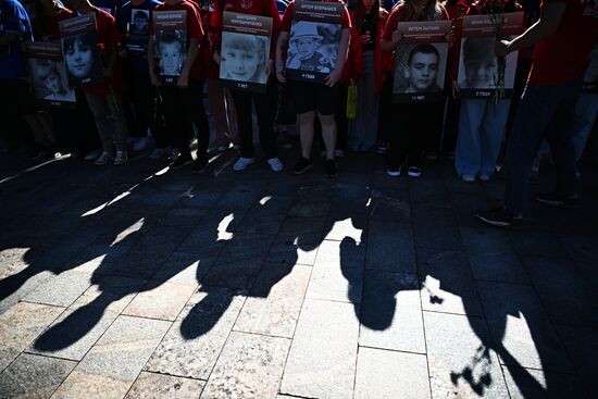 Russia Donbass War Child Victims Remembrance Day