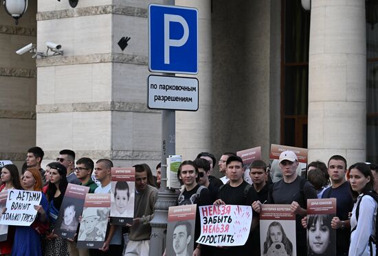 Russia Donbass War Child Victims Remembrance Day