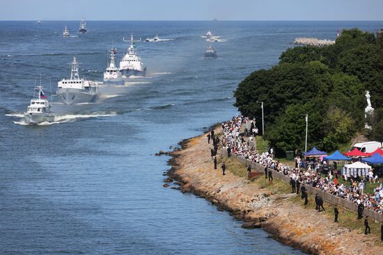 Russia Navy Day Parade Rehearsal