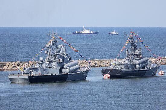 Russia Navy Day Parade Rehearsal