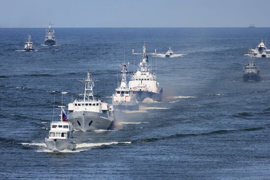 Russia Navy Day Parade Rehearsal