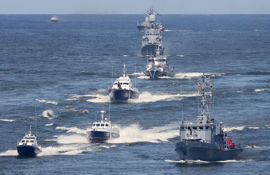 Russia Navy Day Parade Rehearsal