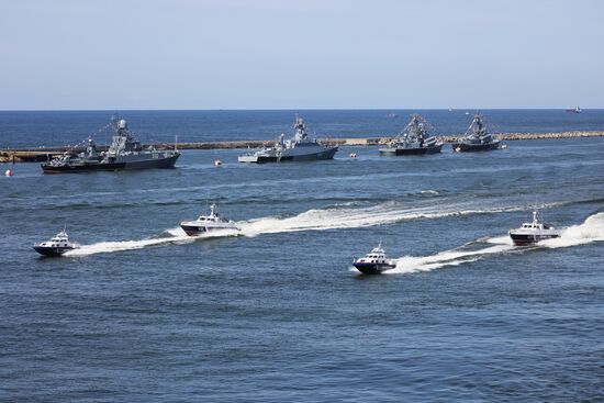 Russia Navy Day Parade Rehearsal