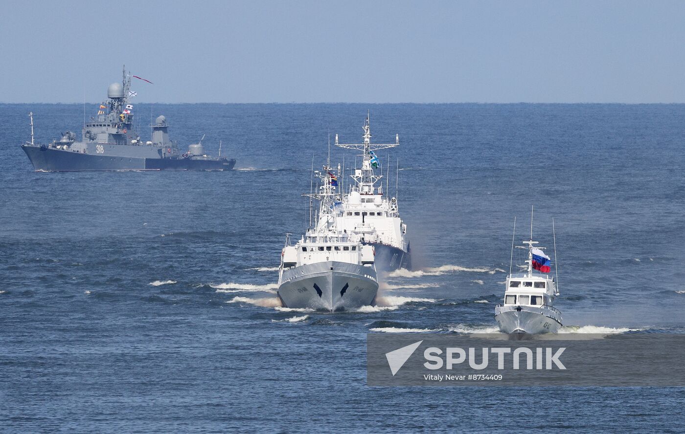 Russia Navy Day Parade Rehearsal