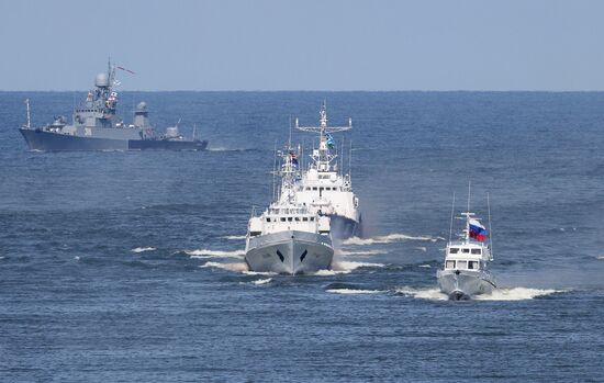 Russia Navy Day Parade Rehearsal