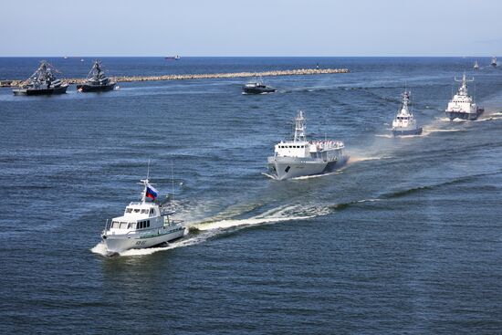 Russia Navy Day Parade Rehearsal