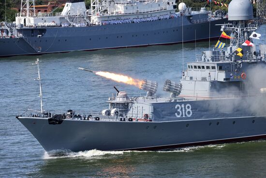 Russia Navy Day Parade Rehearsal