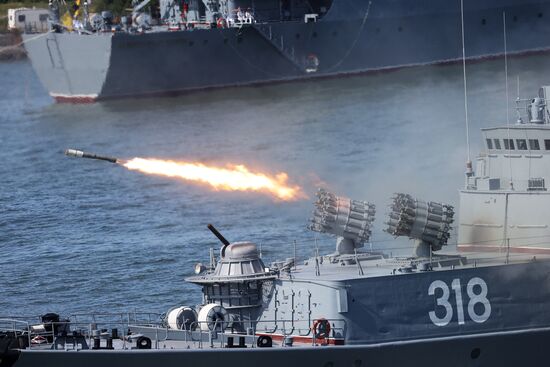 Russia Navy Day Parade Rehearsal