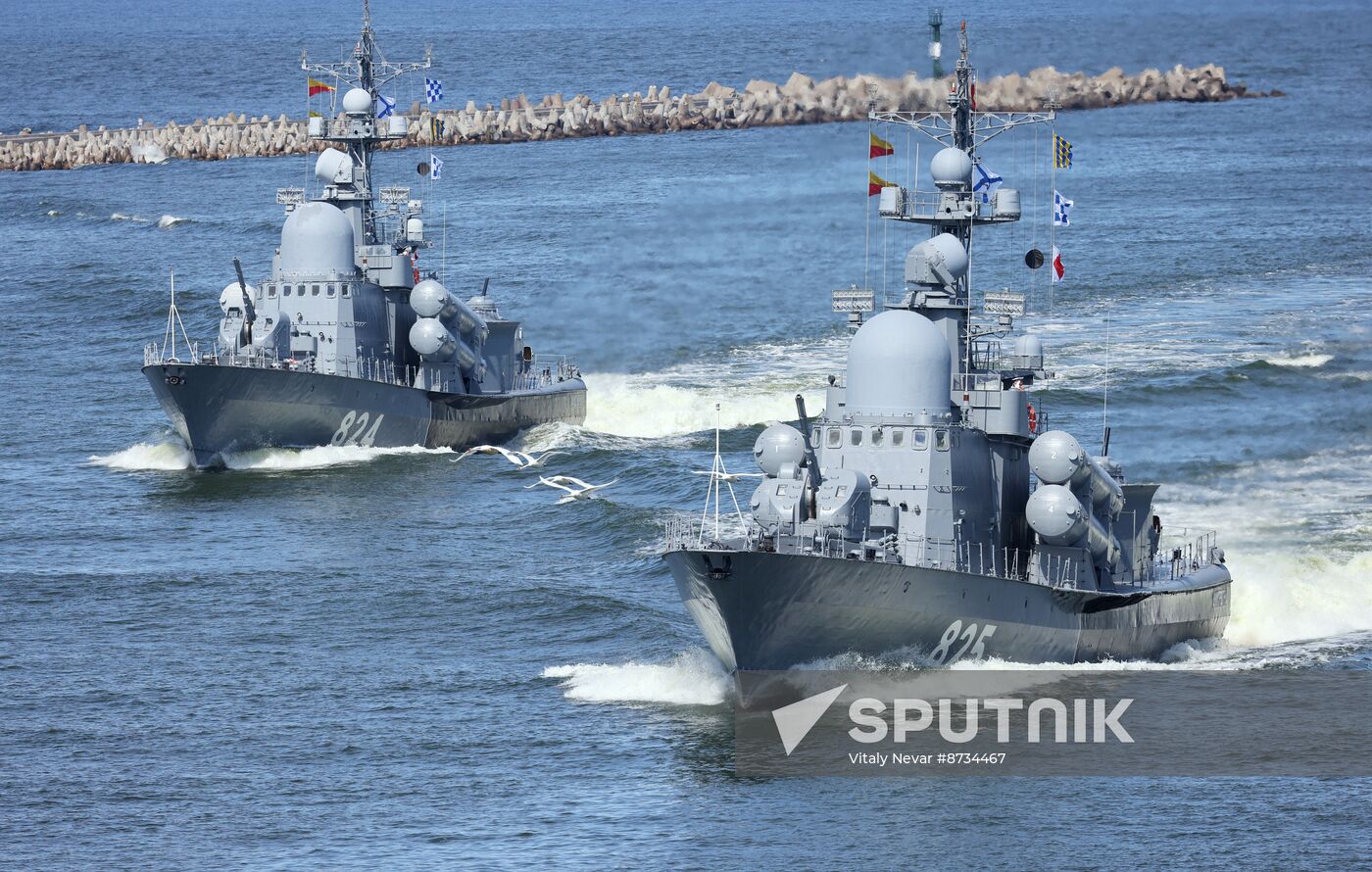 Russia Navy Day Parade Rehearsal