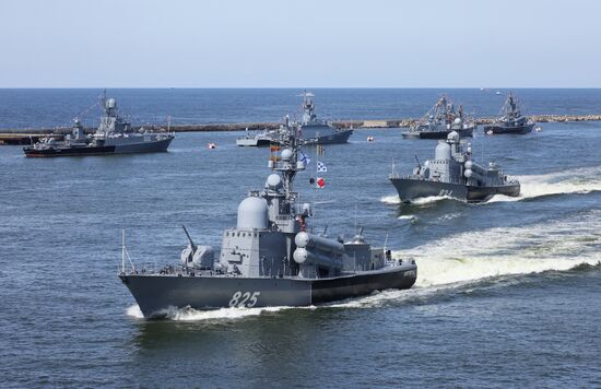 Russia Navy Day Parade Rehearsal