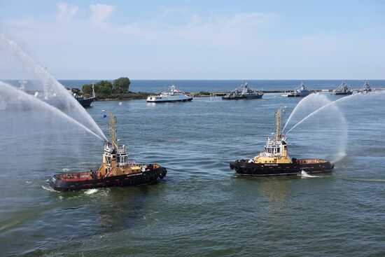 Russia Navy Day Parade Rehearsal