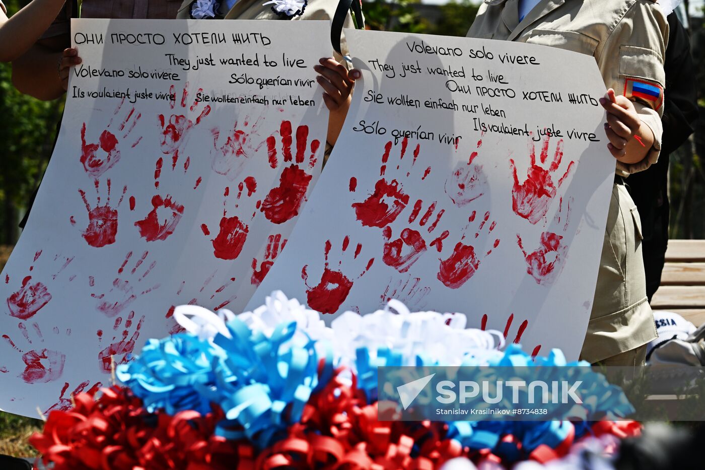 Russia Donbass War Child Victims Remembrance Day