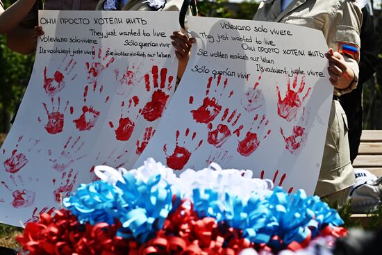 Russia Donbass War Child Victims Remembrance Day