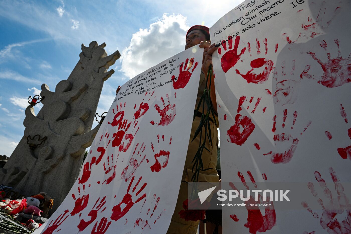 Russia Donbass War Child Victims Remembrance Day