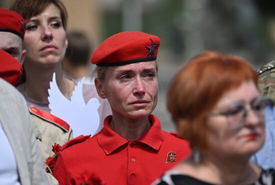 Russia Donbass War Child Victims Remembrance Day