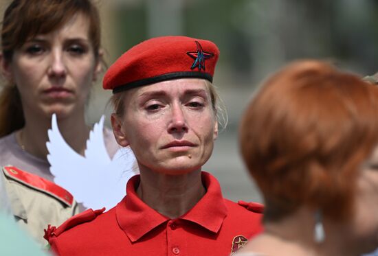 Russia Donbass War Child Victims Remembrance Day