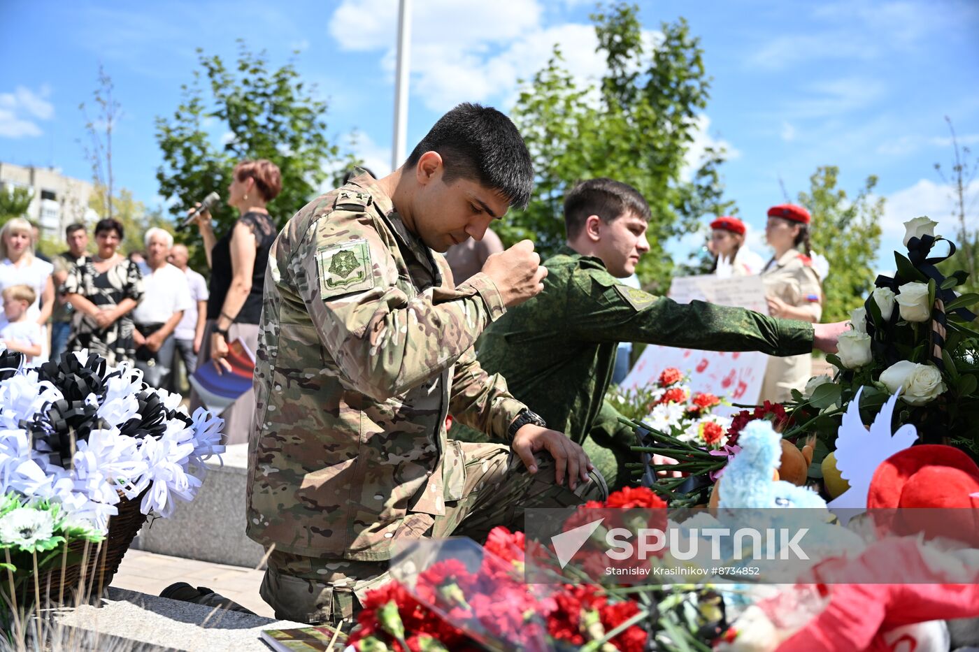 Russia Donbass War Child Victims Remembrance Day