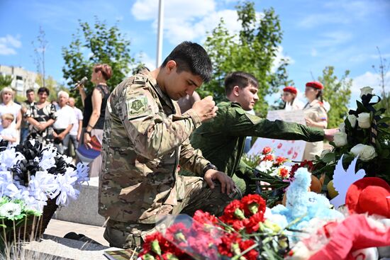 Russia Donbass War Child Victims Remembrance Day