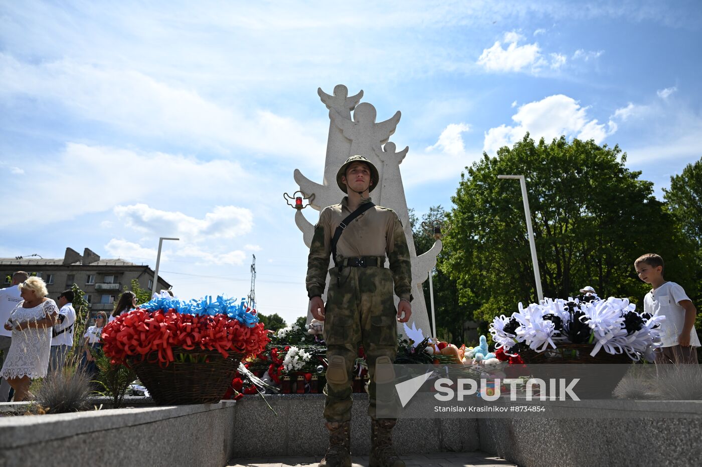 Russia Donbass War Child Victims Remembrance Day