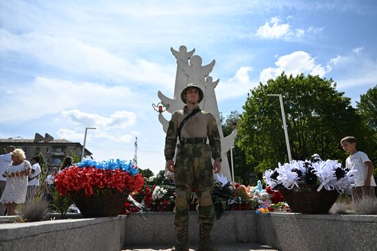 Russia Donbass War Child Victims Remembrance Day