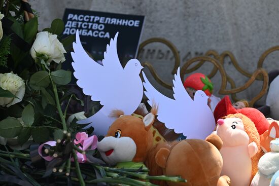 Russia Donbass War Child Victims Remembrance Day