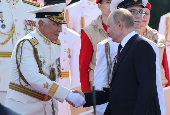 Russia Putin Navy Day Parade