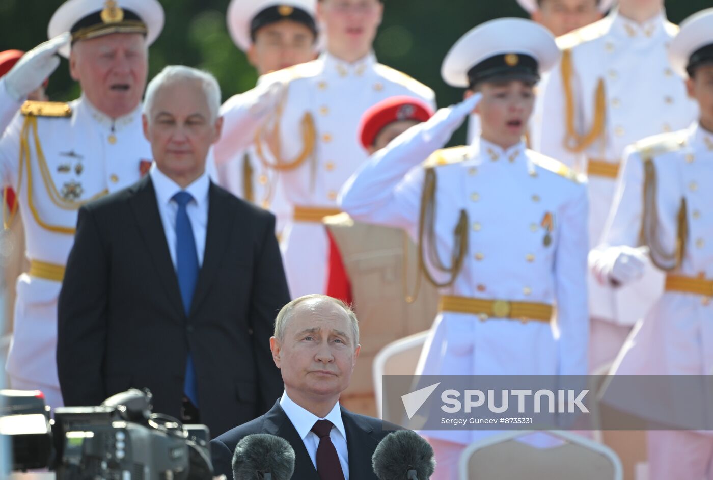 Russia Putin Navy Day Parade