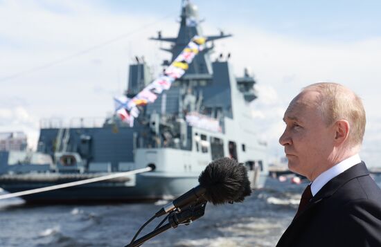 Russia Putin Navy Day Parade