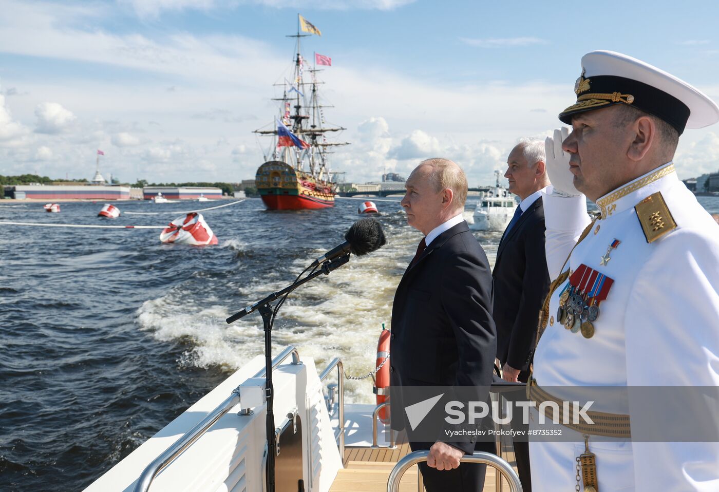 Russia Putin Navy Day Parade