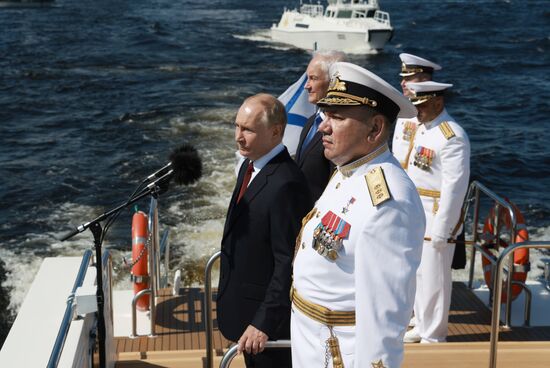 Russia Putin Navy Day Parade