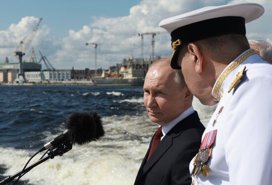 Russia Putin Navy Day Parade