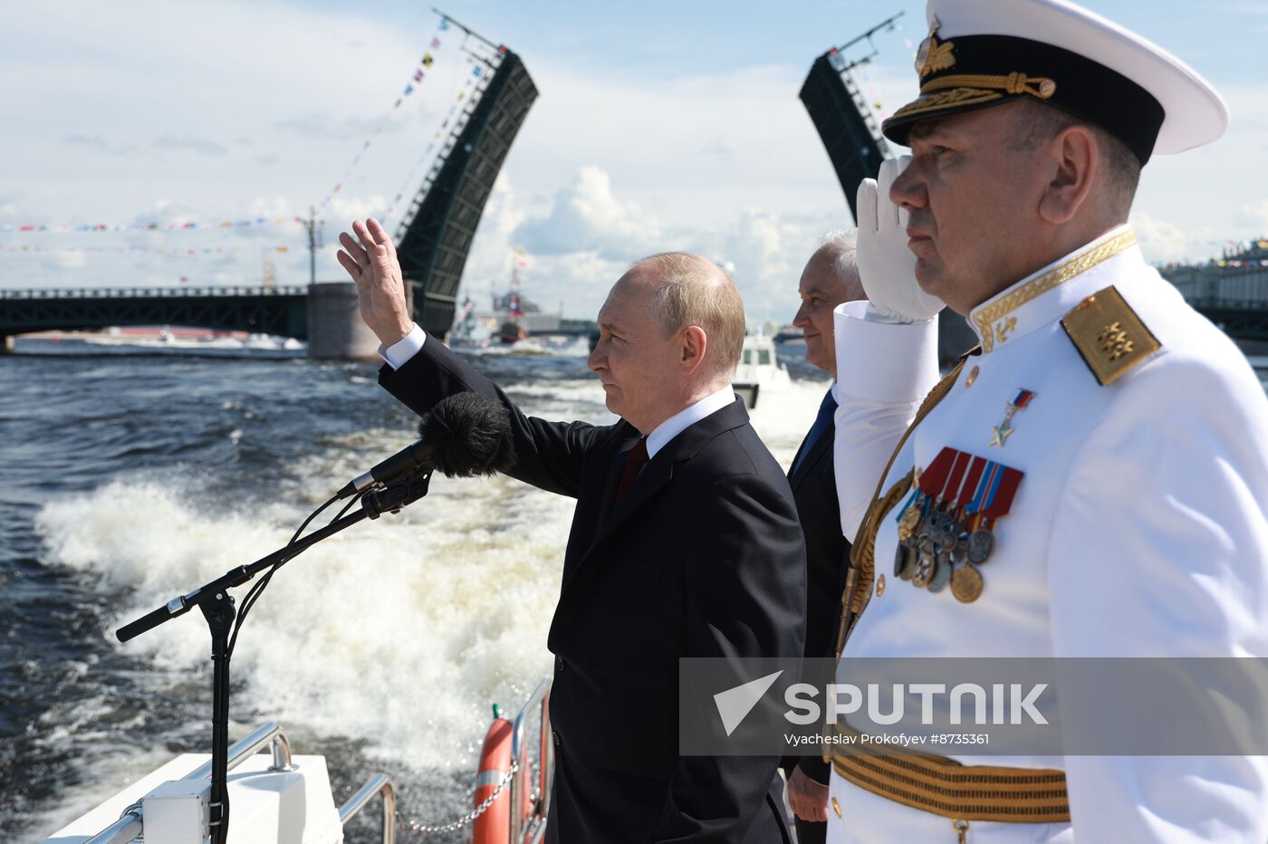 Russia Putin Navy Day Parade