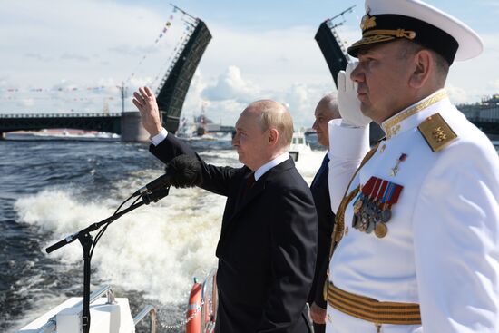 Russia Putin Navy Day Parade