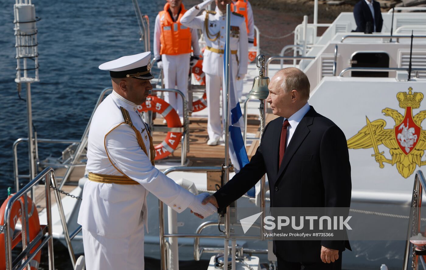 Russia Putin Navy Day Parade