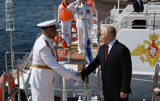 Russia Putin Navy Day Parade