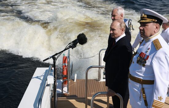 Russia Putin Navy Day Parade