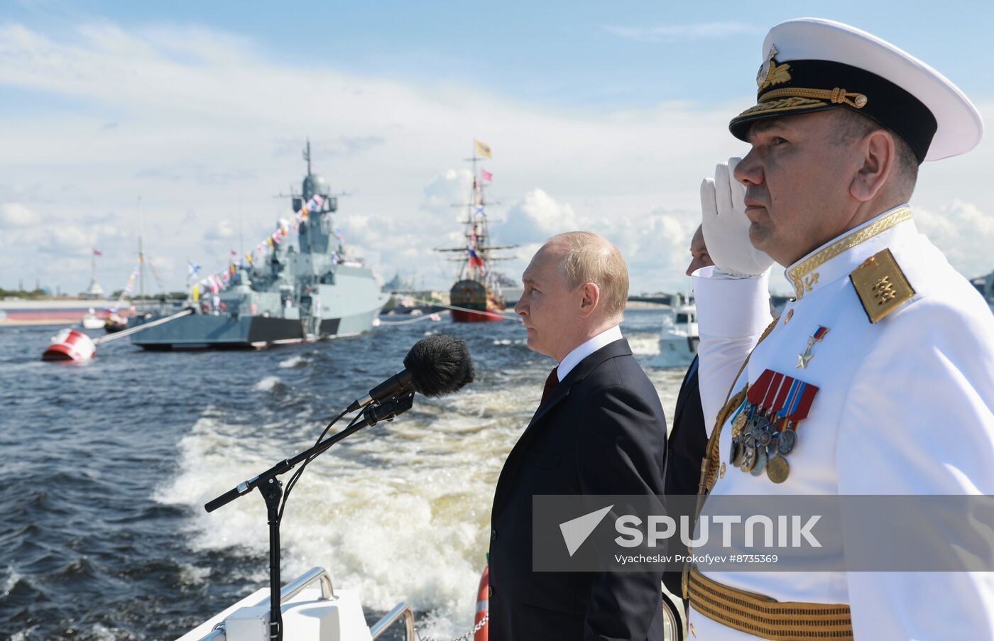 Russia Putin Navy Day Parade