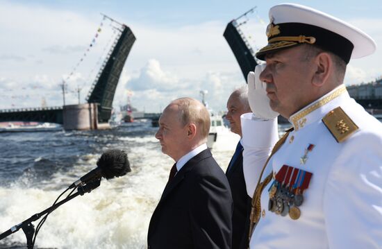 Russia Putin Navy Day Parade