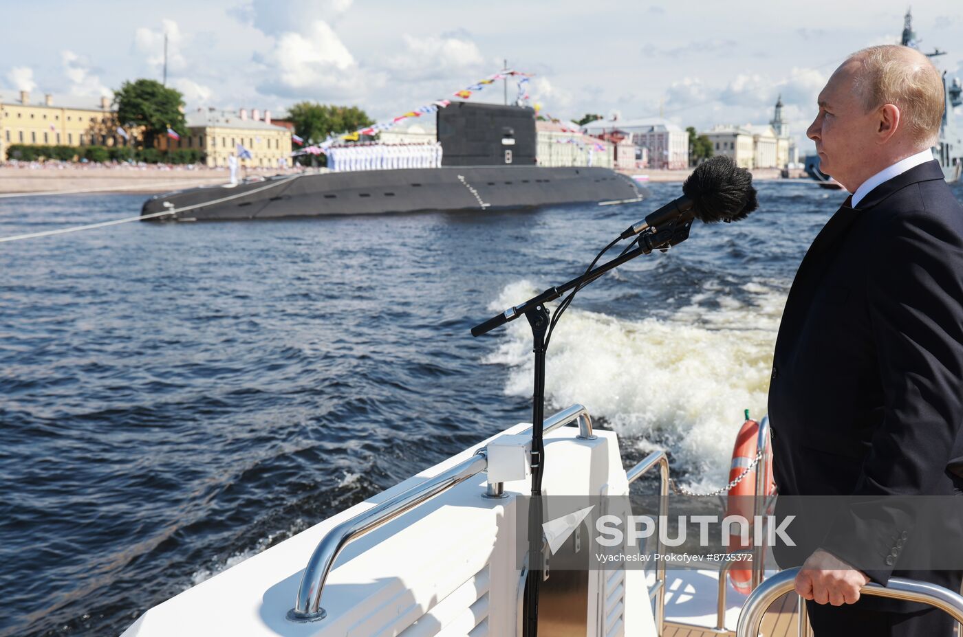 Russia Putin Navy Day Parade